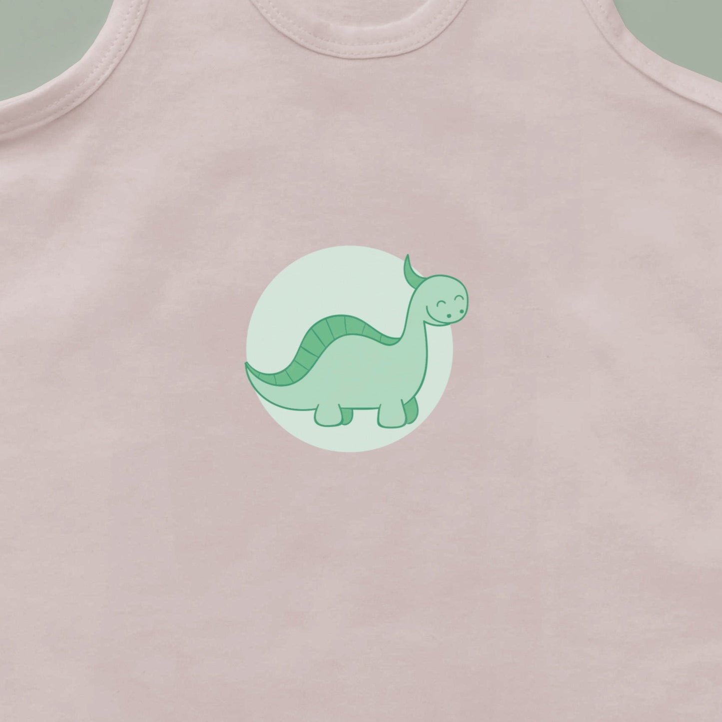 Dinosaur Emblem Stryketrykk Grønn
