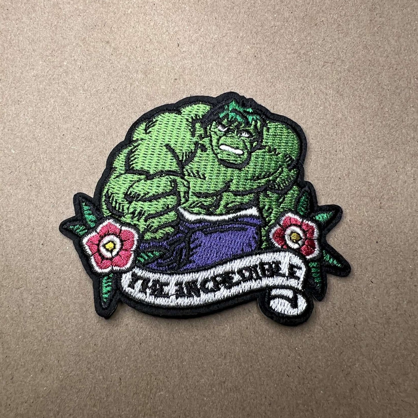 Brodert strykemerke av Hulken