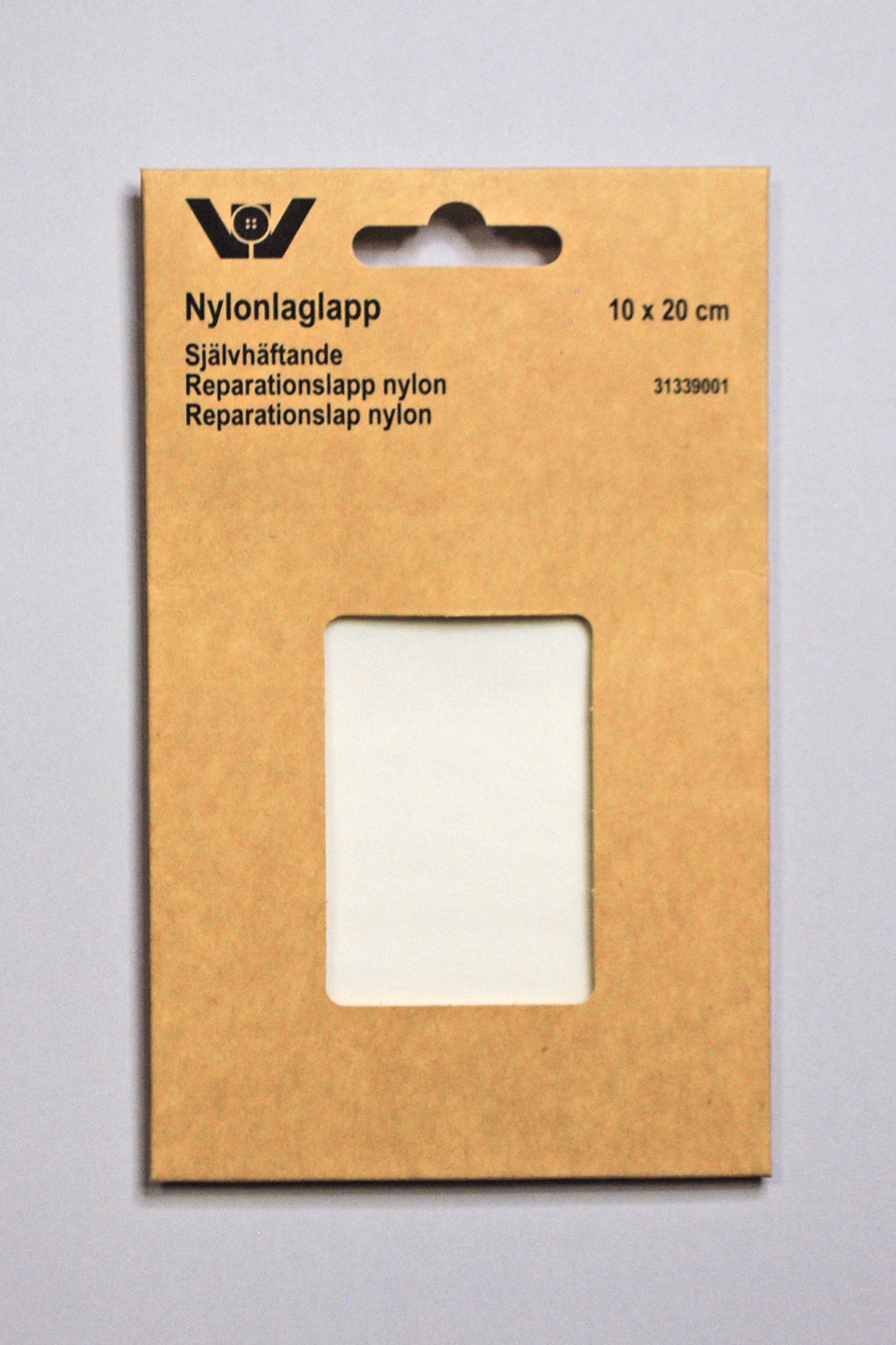 Selvklebrende Strykelapp i nylon 10 x 20 cm fargen blå