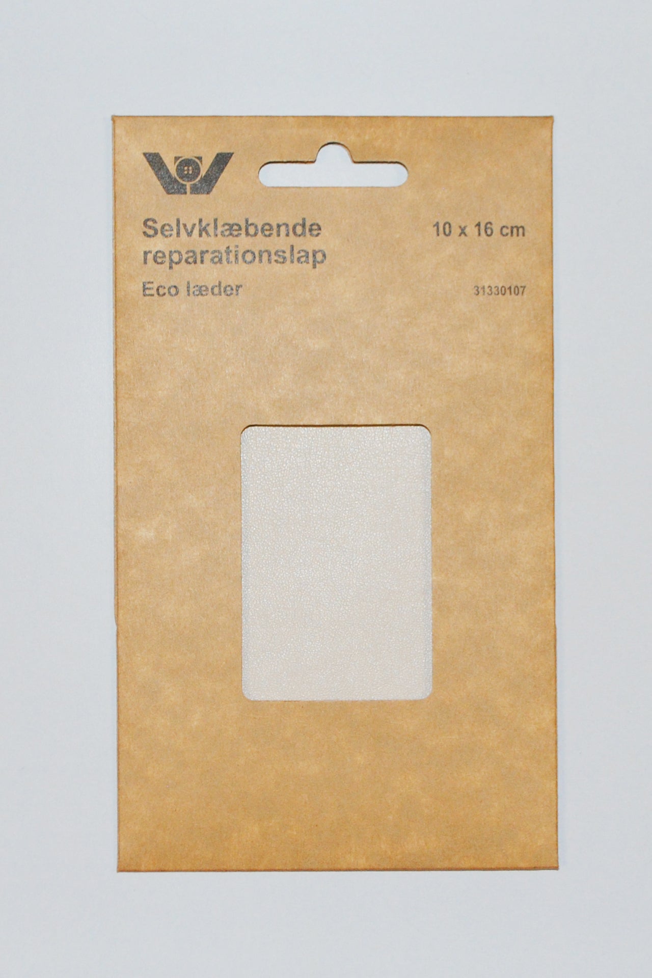 Selvklebende Lærlapp Ecru 10 x 16 cm
