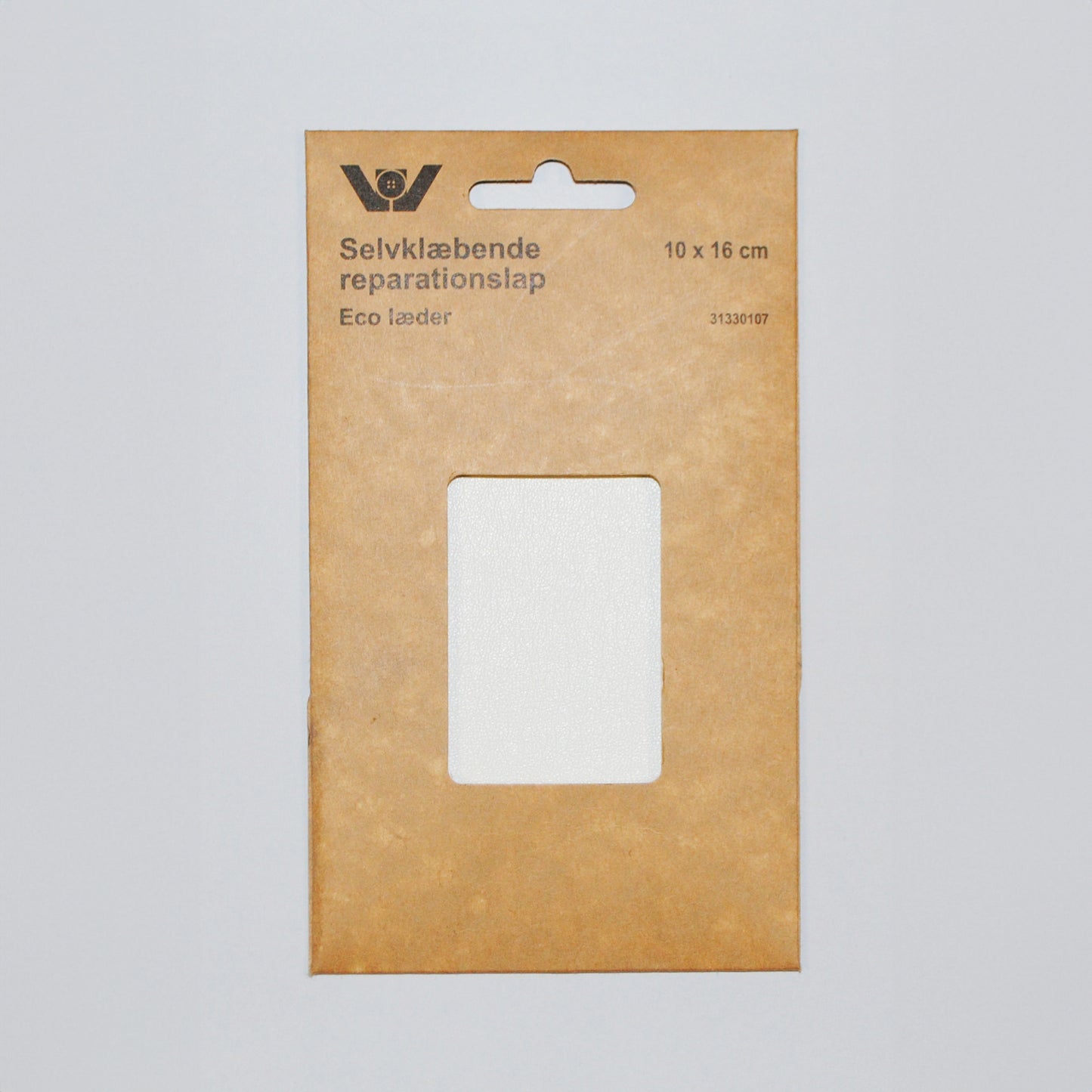 Selvklebende Lærlapp Hvit 10 x 16 cm