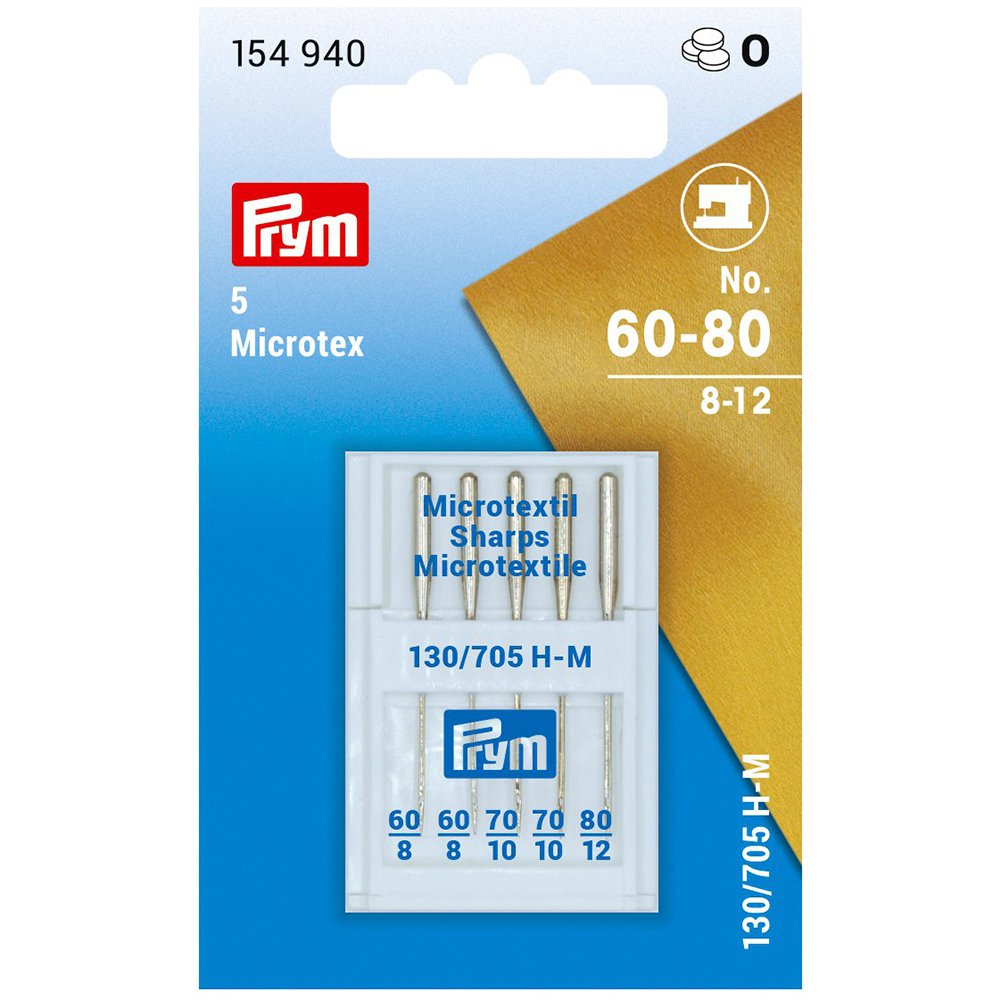 Symaskinnåler 5Stk – Microtex 130/705 – 60-80