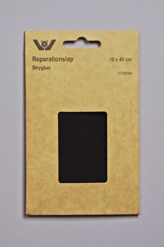 Reparasjonslapp 100% bomull Sort