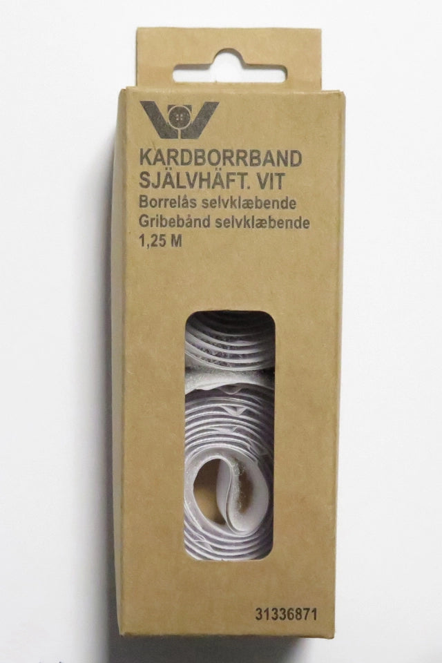 Borrelås selvklebende - Hvit - 20mm x 1,25m