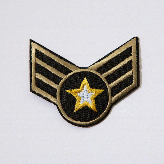 Brodert strykemerke med armystjerne