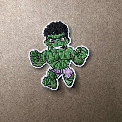 Brodert strykemerke av superhelten Hulken