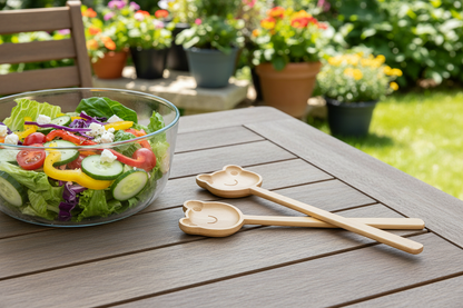 Bambus Salatbestikk frosk