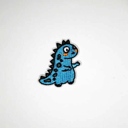 Strykelapp med motiv av Blå Dino
