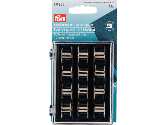 Prym Bobbin Box M/12 Metallunderspoler Cb