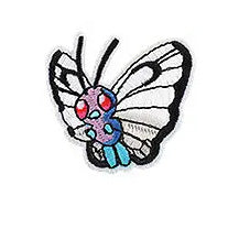 Brodert strykemerke av Butterfree fra Pokémon-franchisen