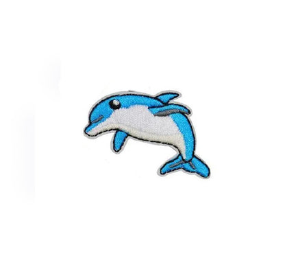 Brodert strykemerke av søt delfin