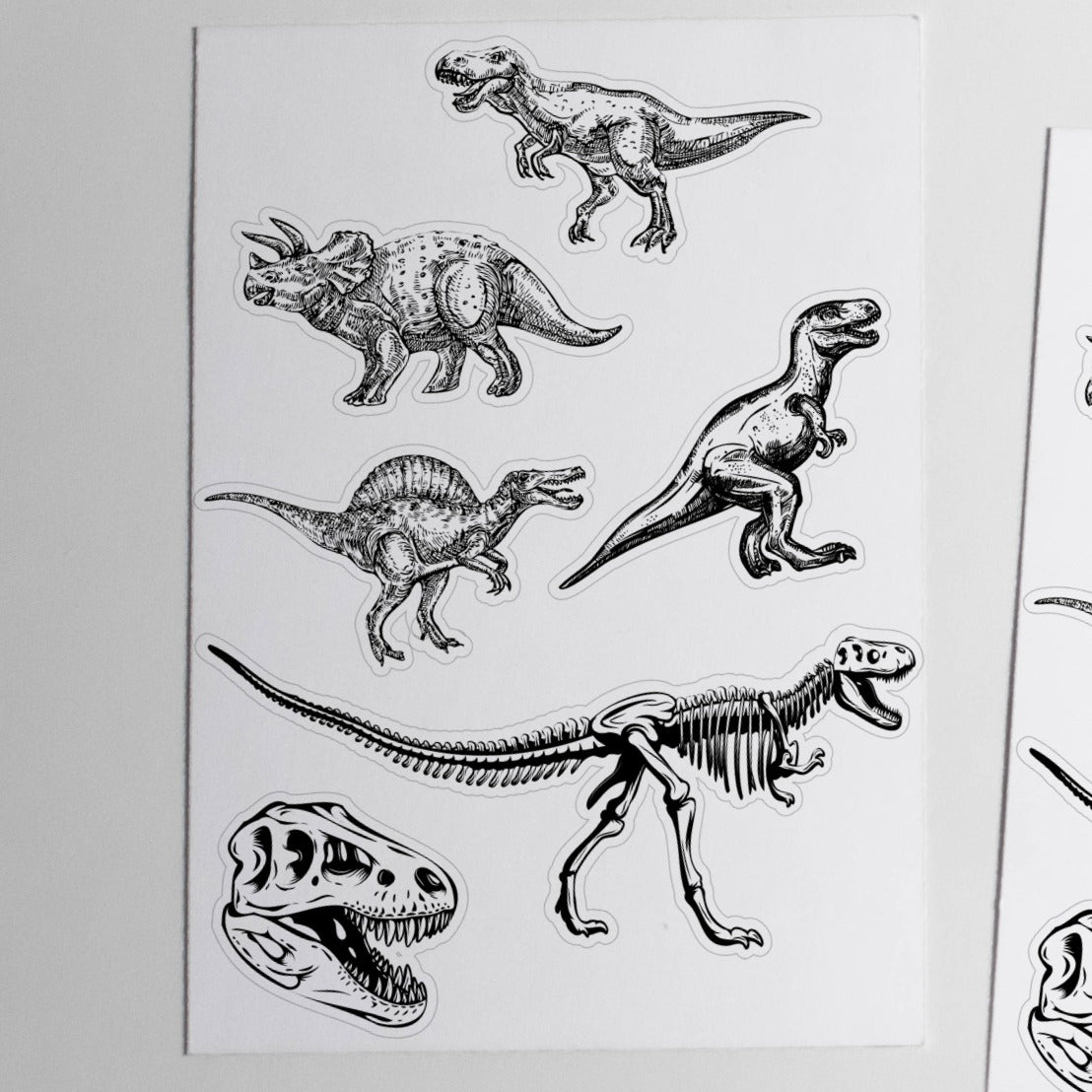 Klistremerker av Dinosaur Skjelett