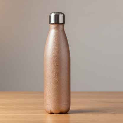 Drikkeflaske gull glitter 0,5L