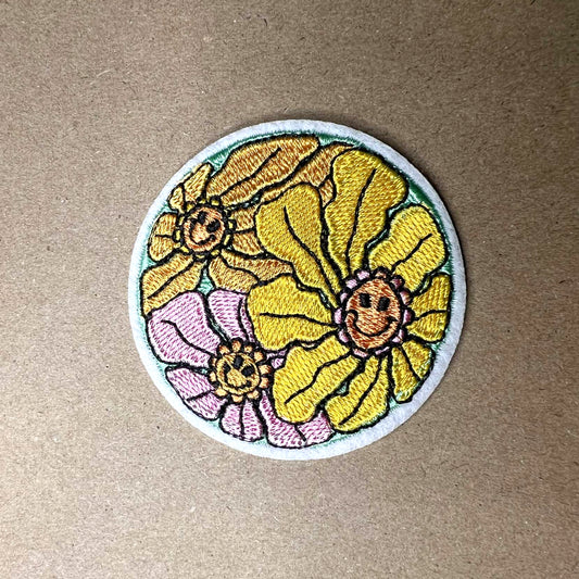 Brodert strykemerke Emblem Flower