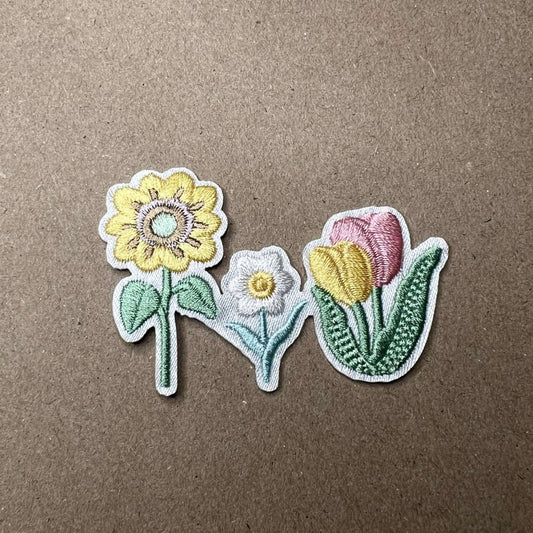 Brodert strykemerke Engblomst