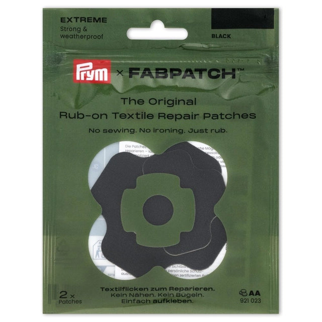 FabPatch Extreme – Selvheftende reparasjonslapper, sort