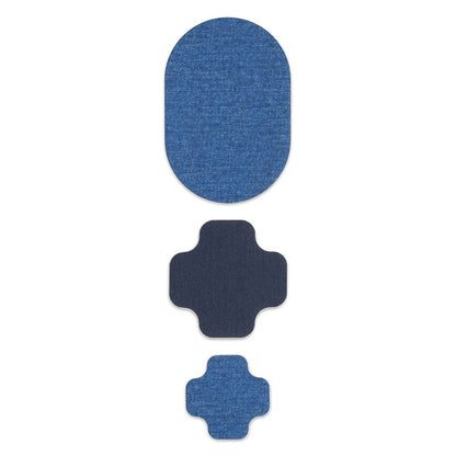 Jeans med strech Reparasjonslapper i resirkulert polyester – 3 stk.