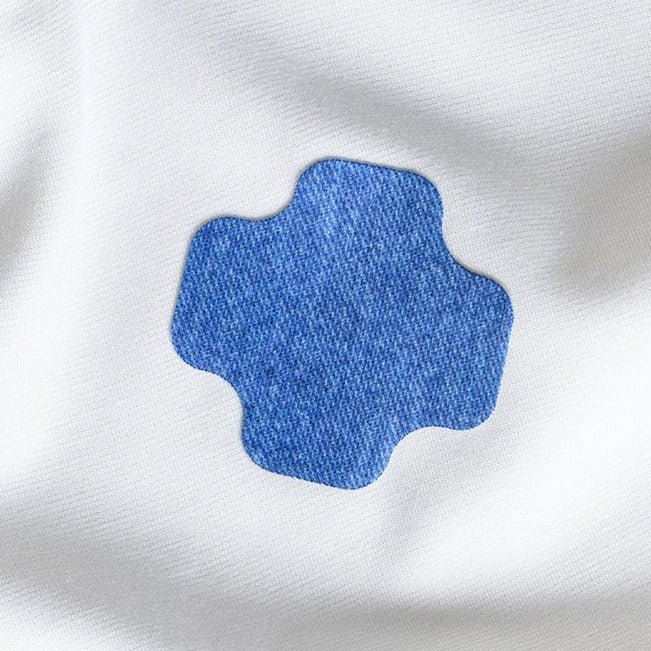 Jeans med strech Reparasjonslapper i resirkulert polyester – 3 stk.