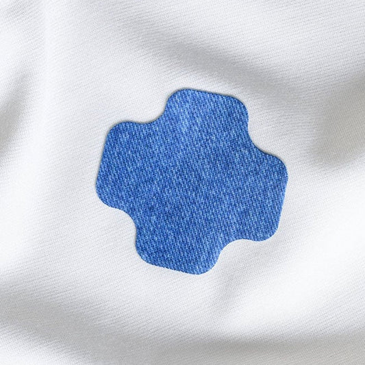 Jeans med strech Reparasjonslapper i resirkulert polyester – 3 stk.