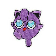 Brodert strykemerke av Jigglypuff fra Pokémon-franchisen