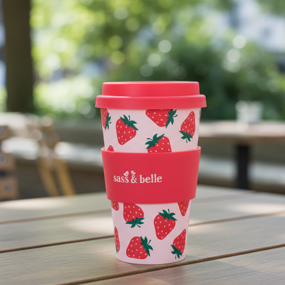 Jordbær kopp