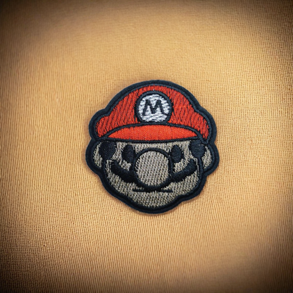 Mario ansikt stor Strykemerke