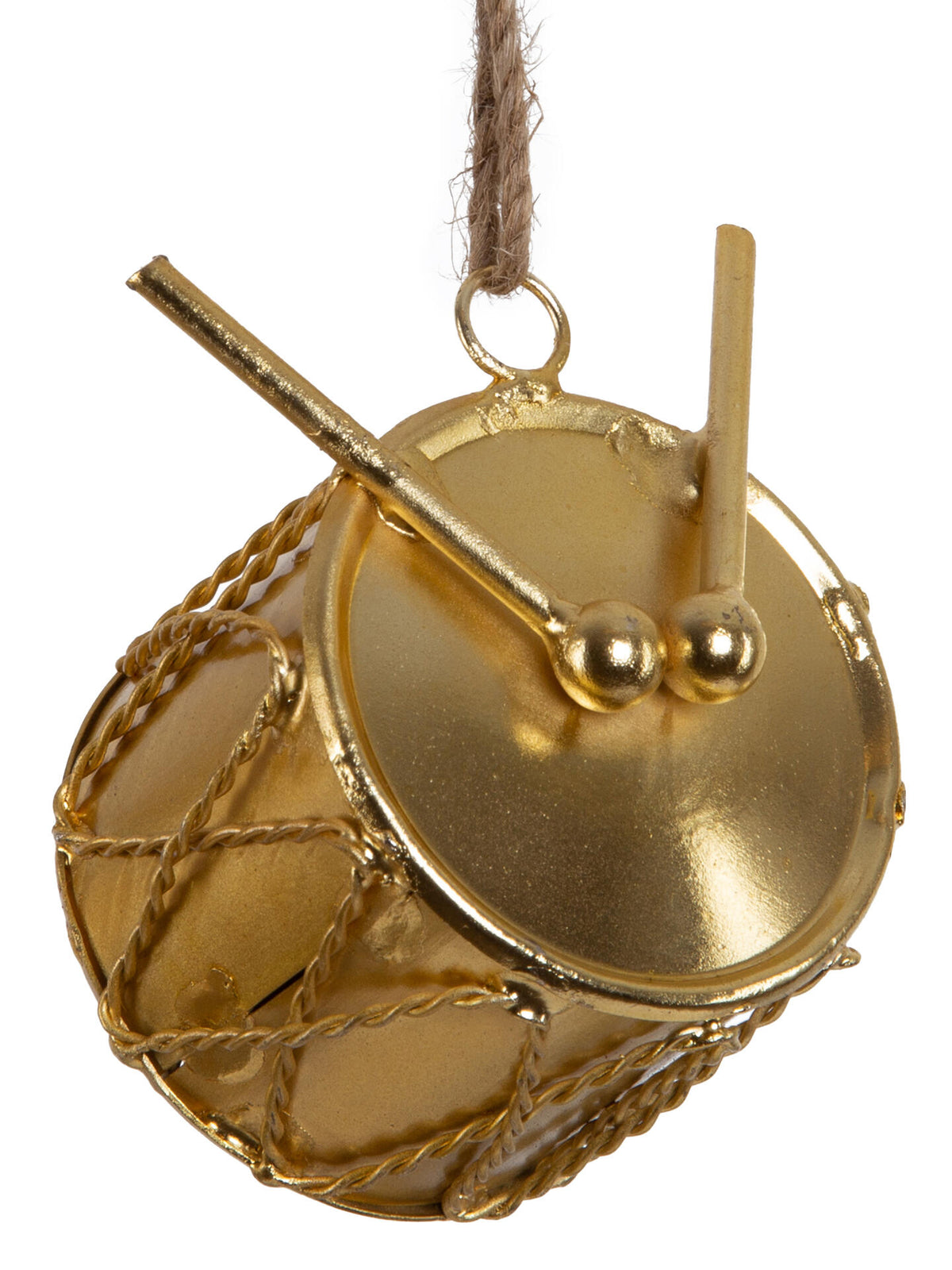 Nostalgisk juleornament metall tromme