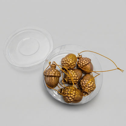Nostalgisk nøtt juleornament 6-pakk