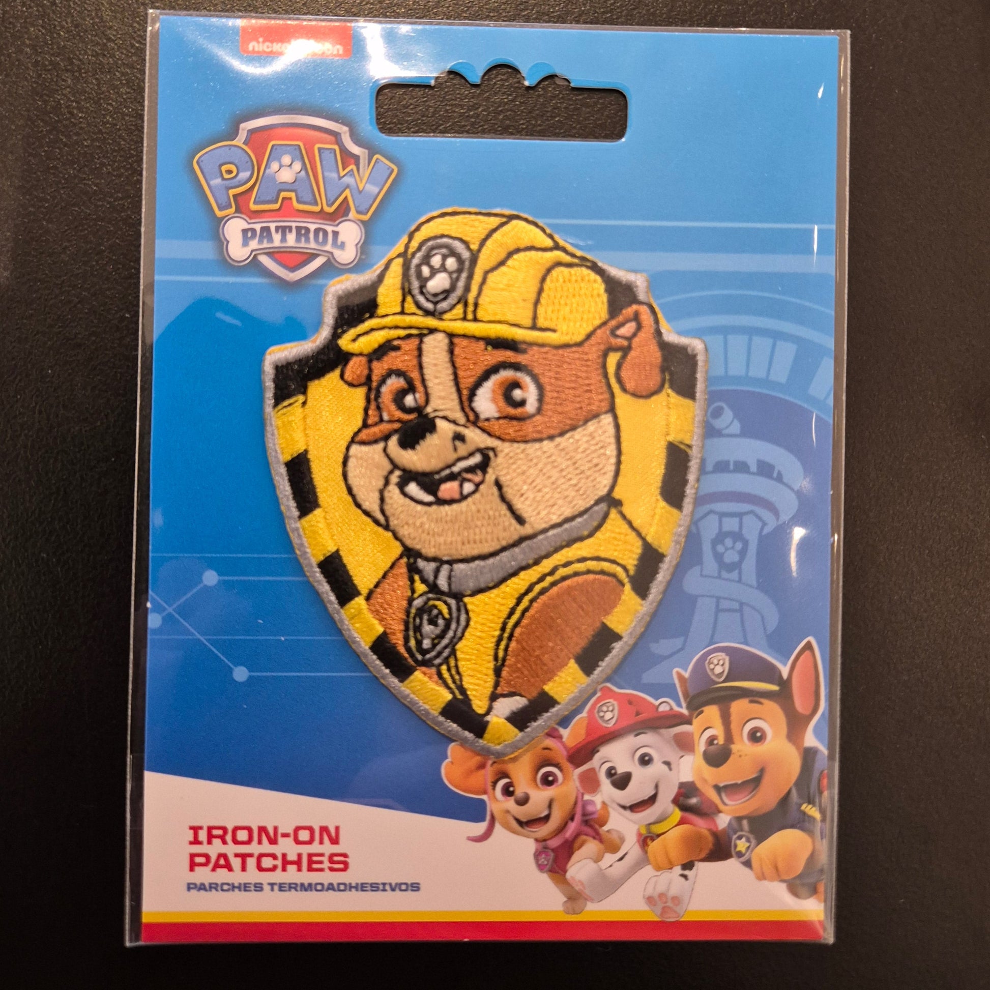 Brodert strykemerke av Rubble fra Paw Patrol