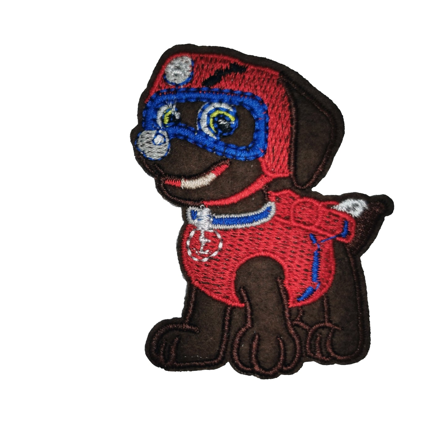 Brodert strykemerke av karakteren Zuma fra Paw Patrol