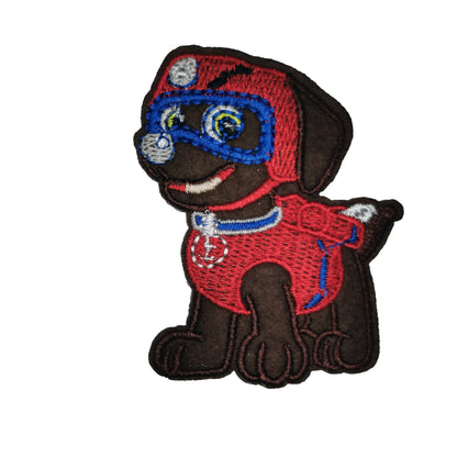 Brodert strykemerke av karakteren Zuma fra Paw Patrol