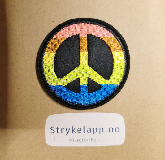 Brodert strykelapp av Peacetegn