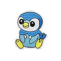 Brodert strykemerke av Piplup fra Pokémon-franchisen