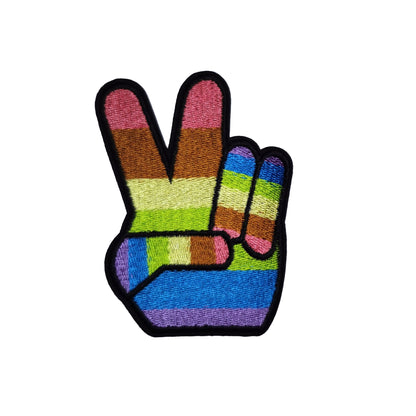 Brodert strykemerke av peacetegn