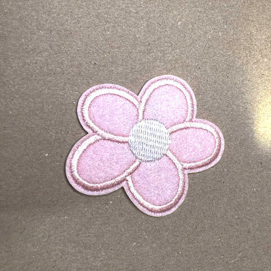 Brodert strykemerke Rosa Blomst
