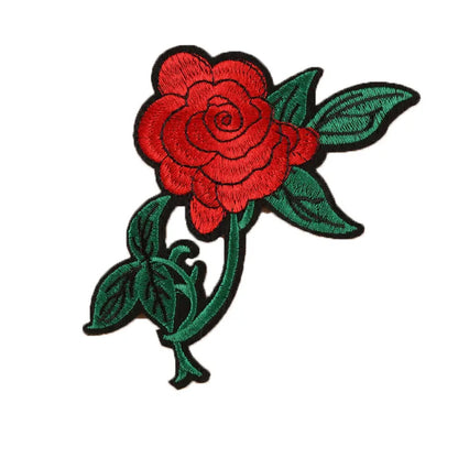Brodert strykemerke - Rose Stor