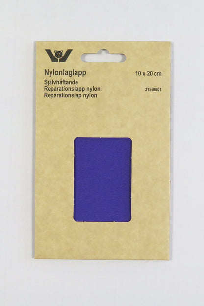 Selvklebrende Strykelapp i nylon 10 x 20 cm fargen mørk blå