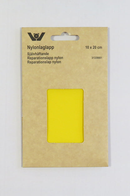 Selvklebrende Strykelapp i nylon 10 x 20 cm fargen gul