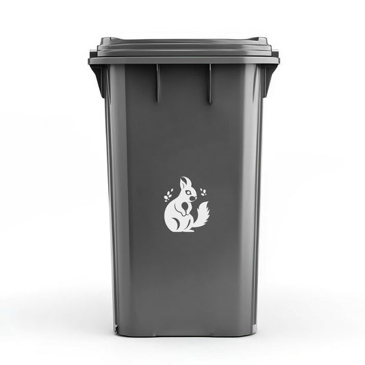 Søppeldunk dekor ekorn