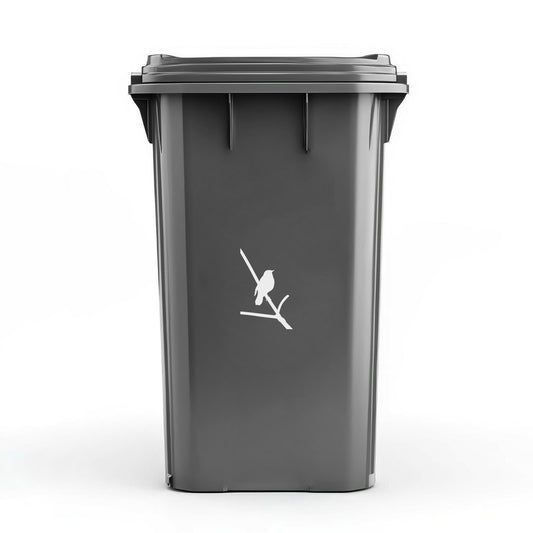 Søppeldunk dekor fugl på kvist