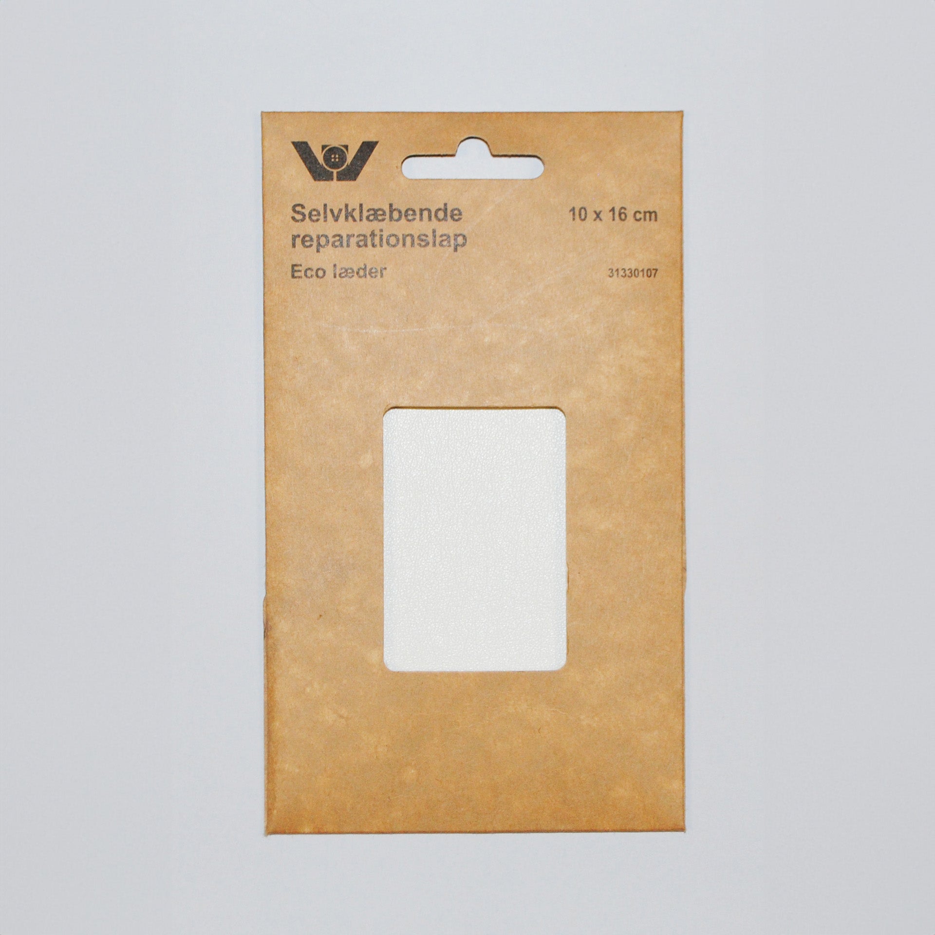 Selvklebende Lærlapp Hvit 10 x 16 cm