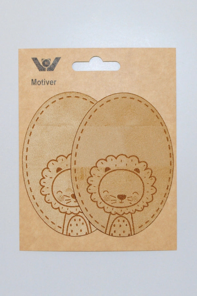 Semsket skinnlapp 2 pk Beige Løve