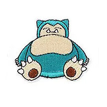 Brodert strykemerke av Snorlax fra Pokémon-franchisen
