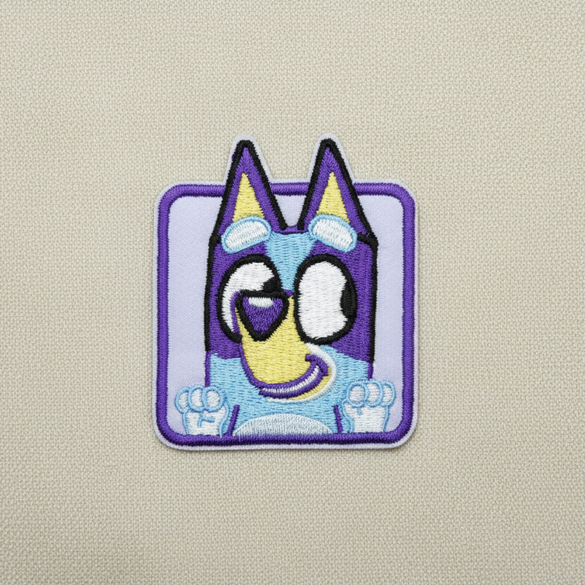 Strykelapp Bluey - firkant