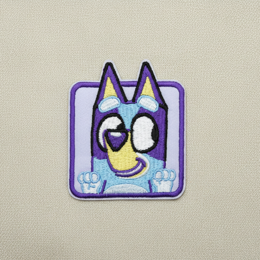 Strykelapp Bluey - firkant