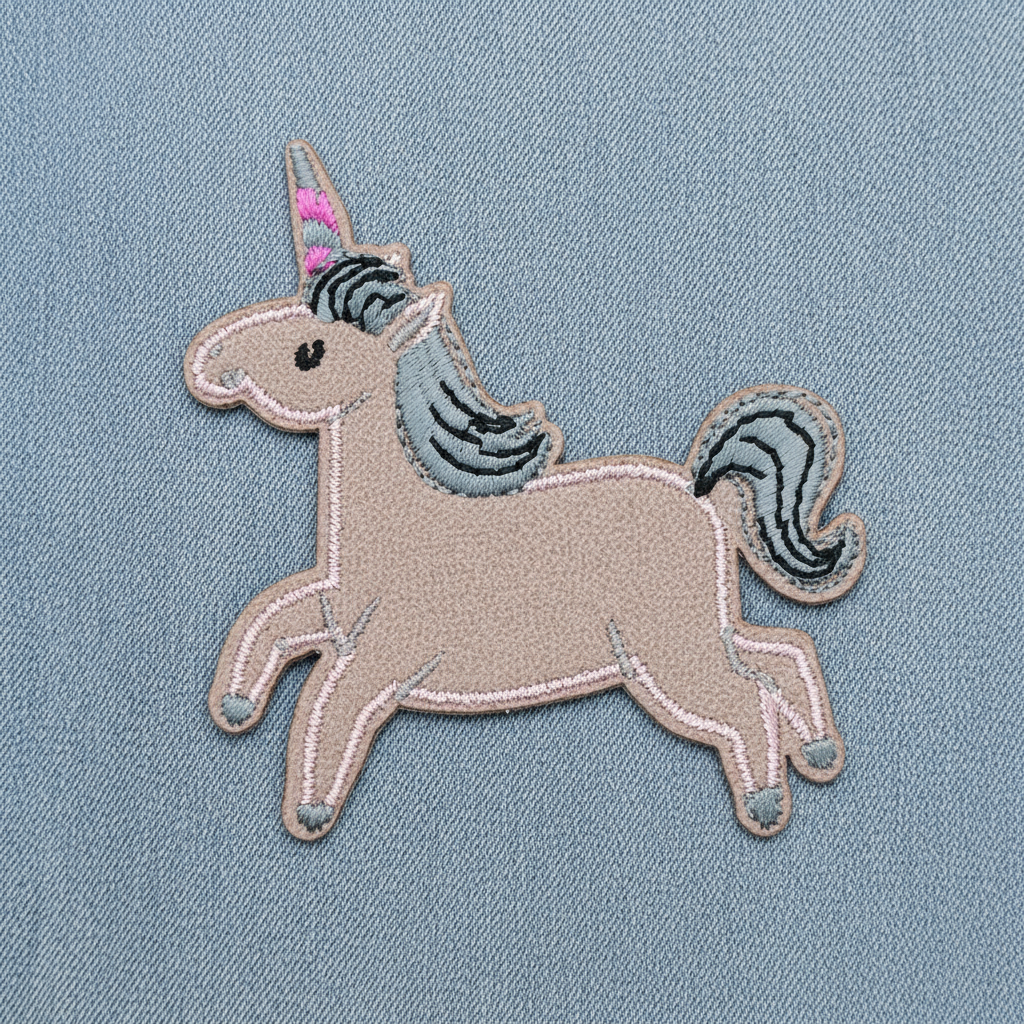 Strykelapp ENHJØRNING ROSA