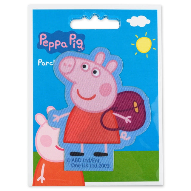 Strykelapp Peppa Gris med ryggsekk