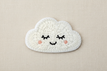 Strykemerke – sky hvit